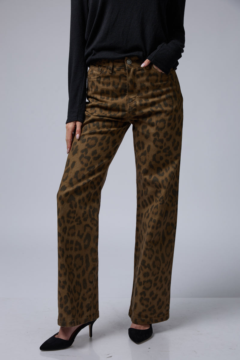 מכנס דריל מנומר