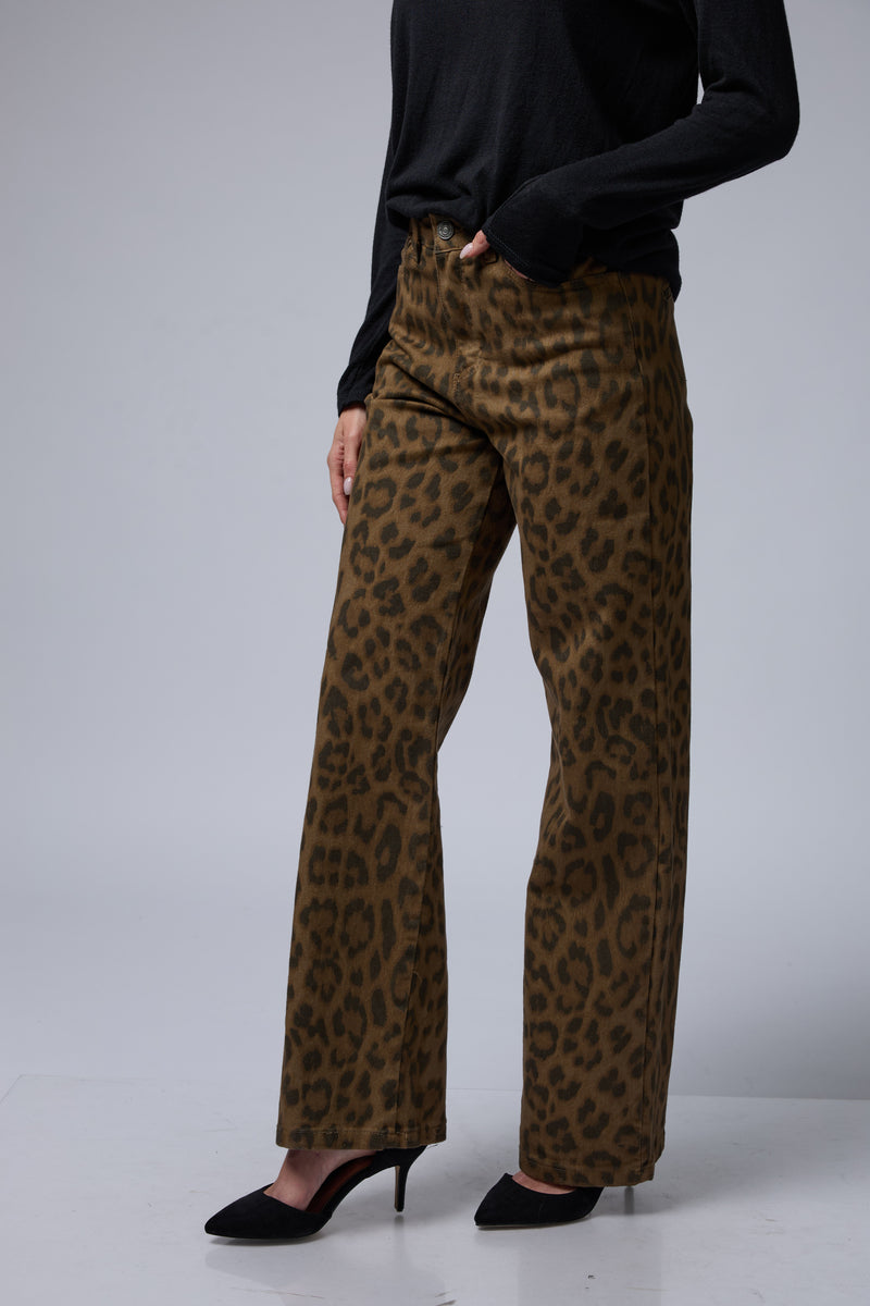 מכנס דריל מנומר