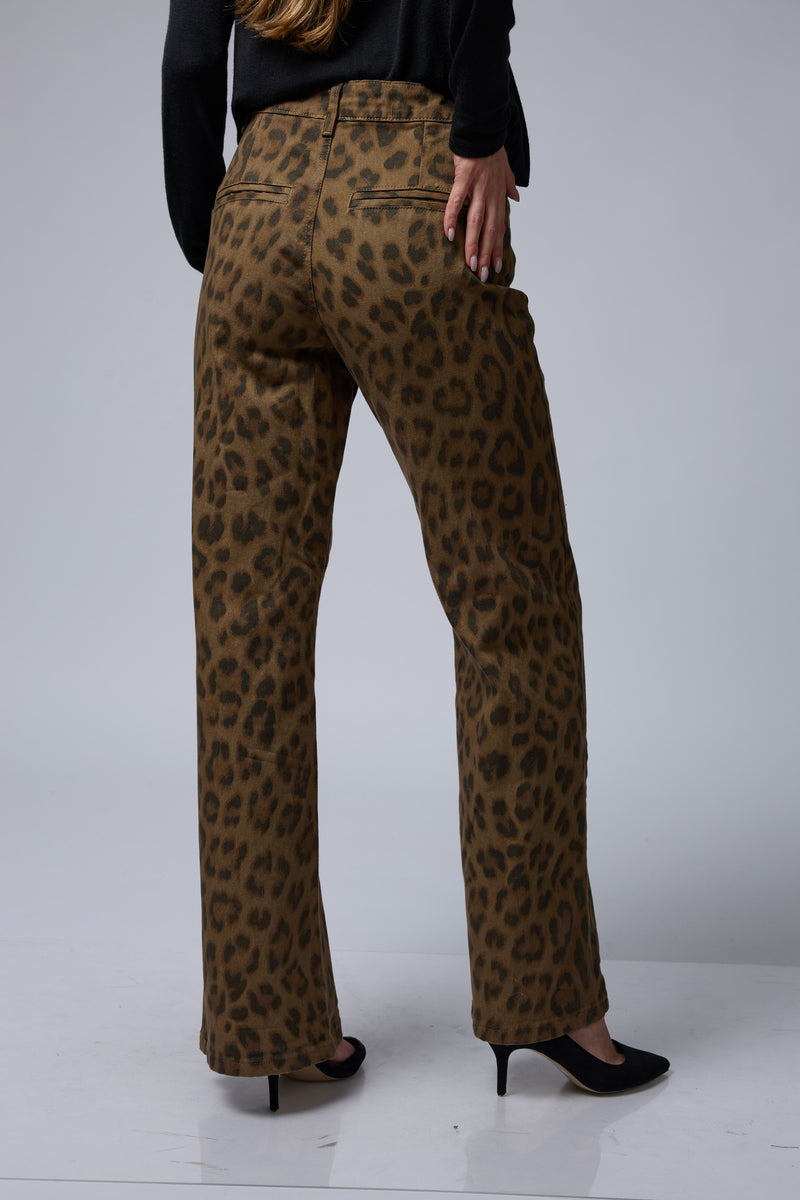 מכנס דריל מנומר