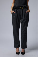 מכנס גומי+חגורה