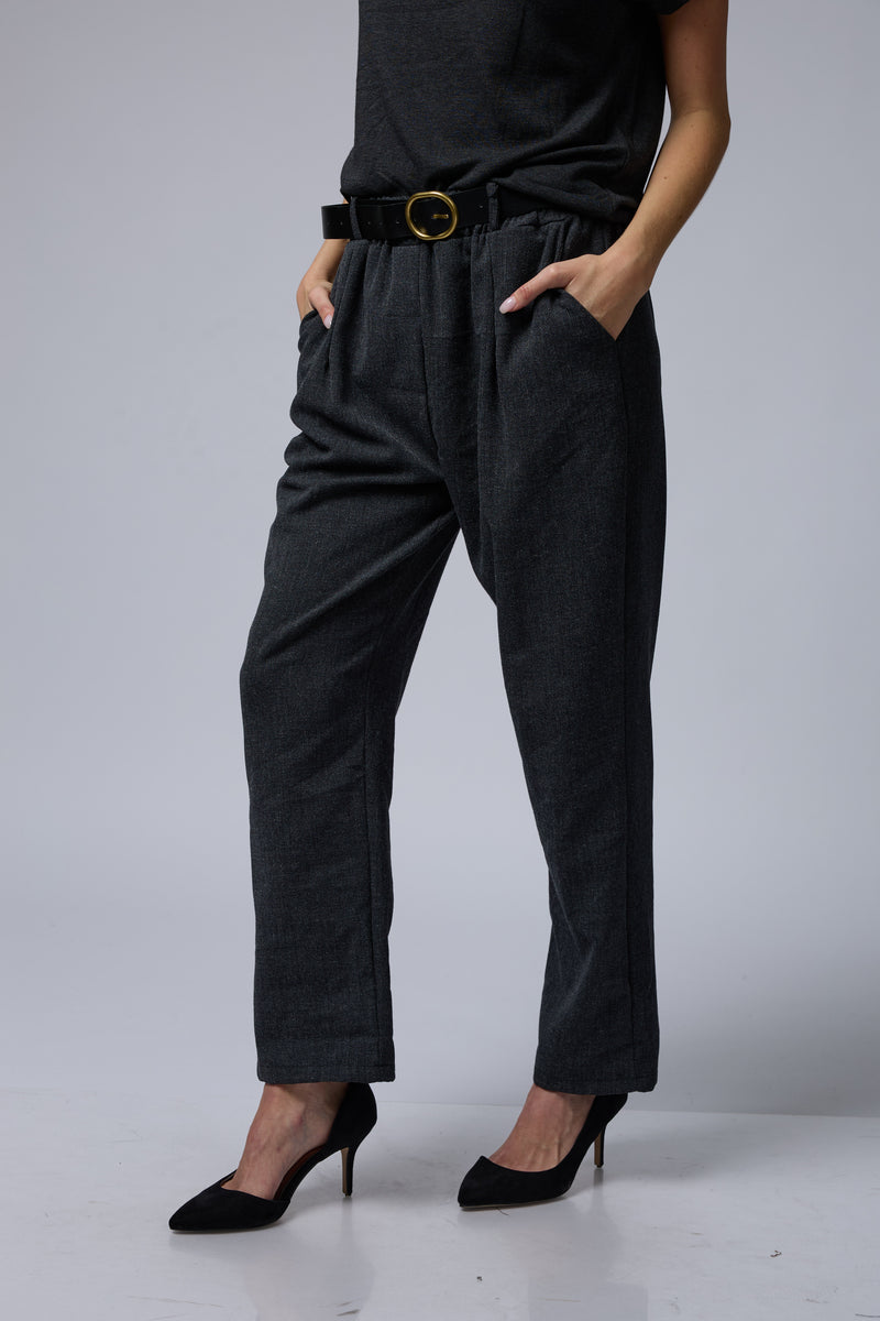 מכנס גומי+חגורה