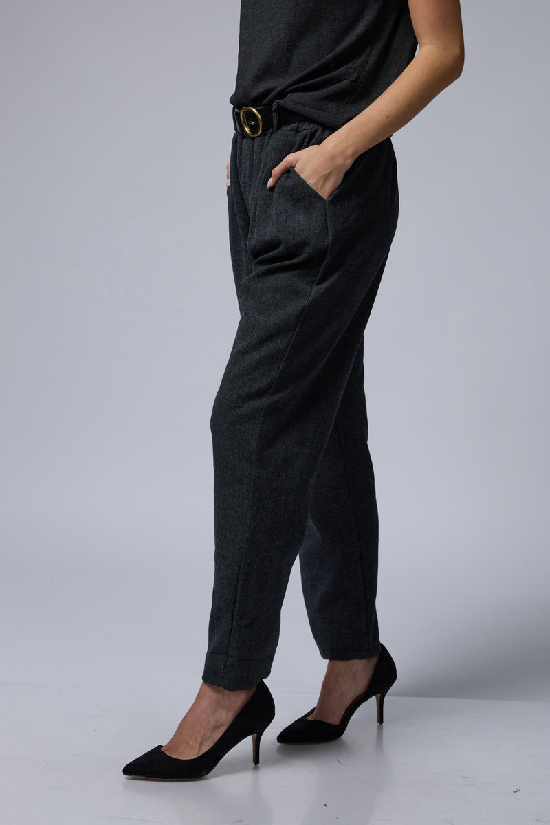 מכנס גומי+חגורה