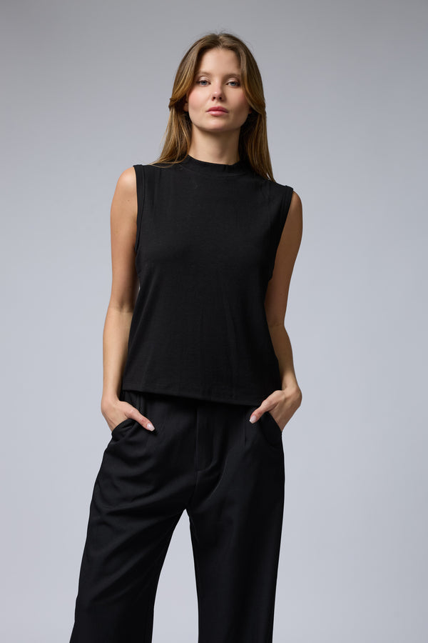 טופ ריב חצי גולף ללא שרוול