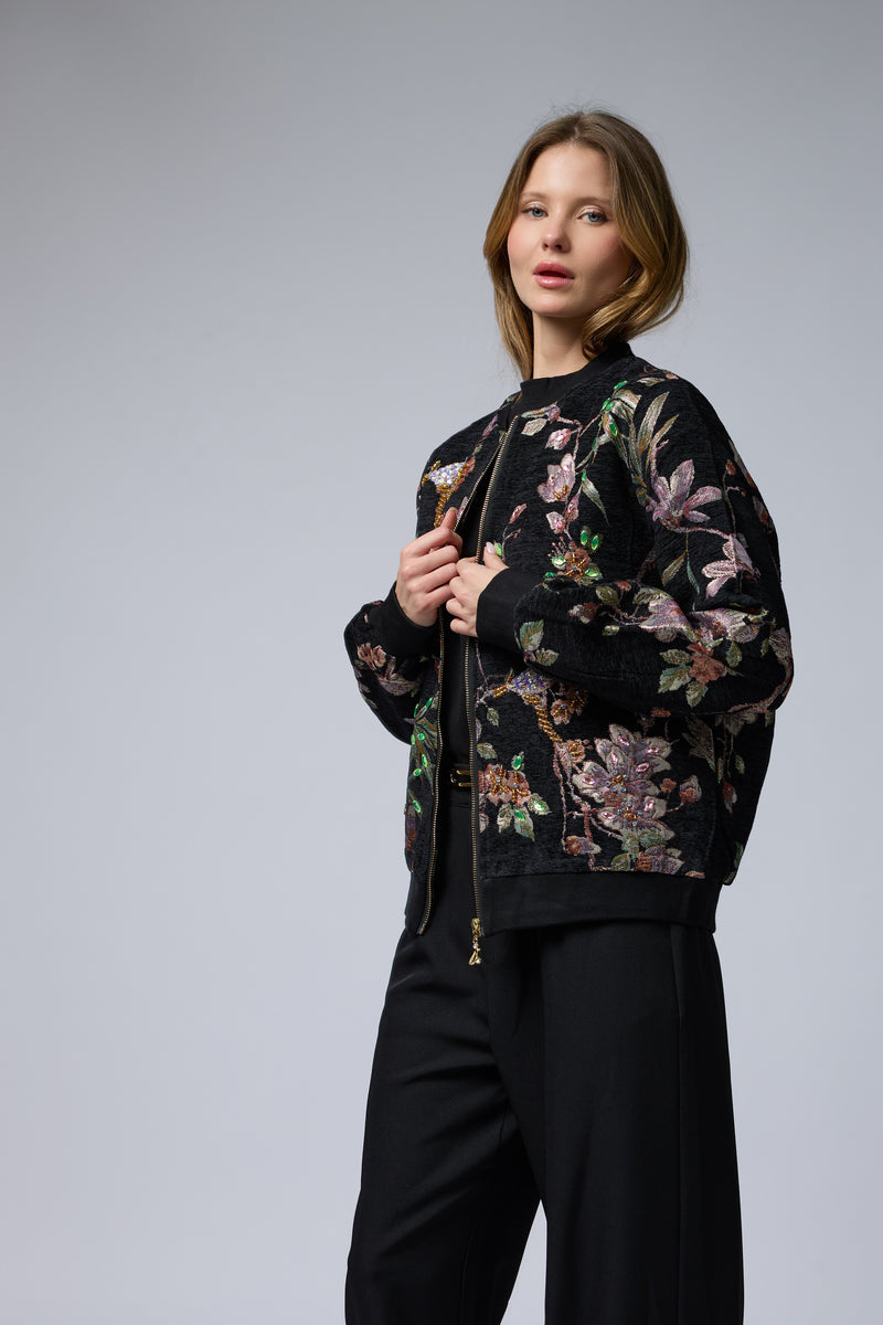 ג'קט רקמה ברוקרד אבנים