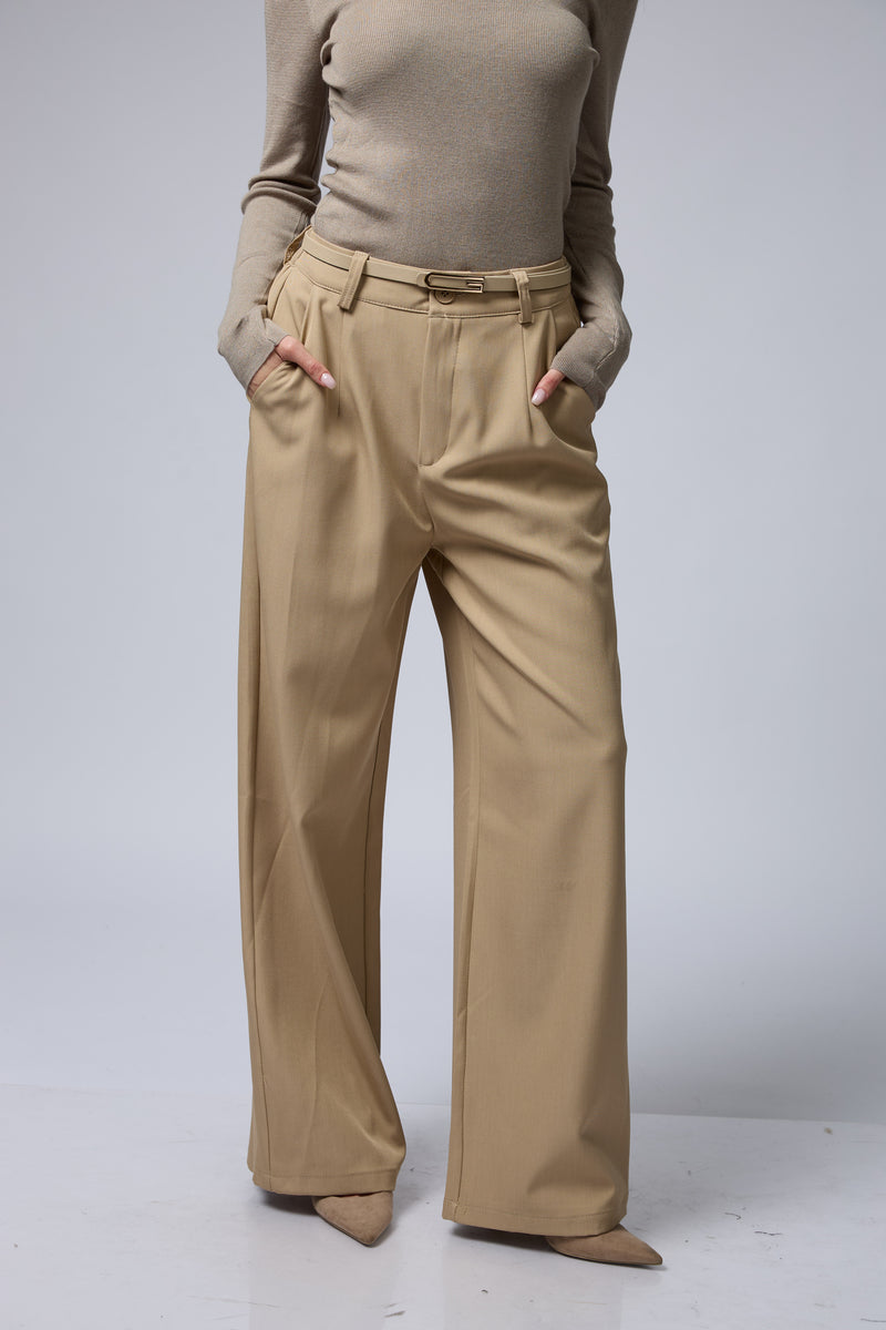 RON מכנס מחוייט חגורת זהב