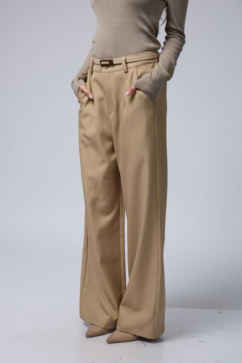 RON מכנס מחוייט חגורת זהב