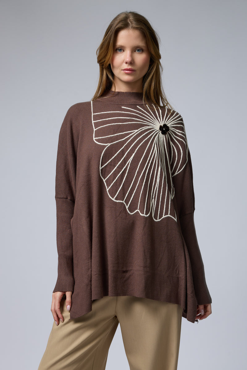 סריג פרח ענק