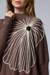 סריג פרח ענק