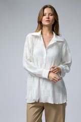 מכופתרת פליסה סאטן