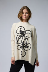 טופ חצי גולף פרח גדול