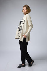 טופ חצי גולף פרח גדול