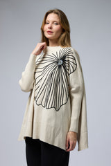 סריג פרח ענק