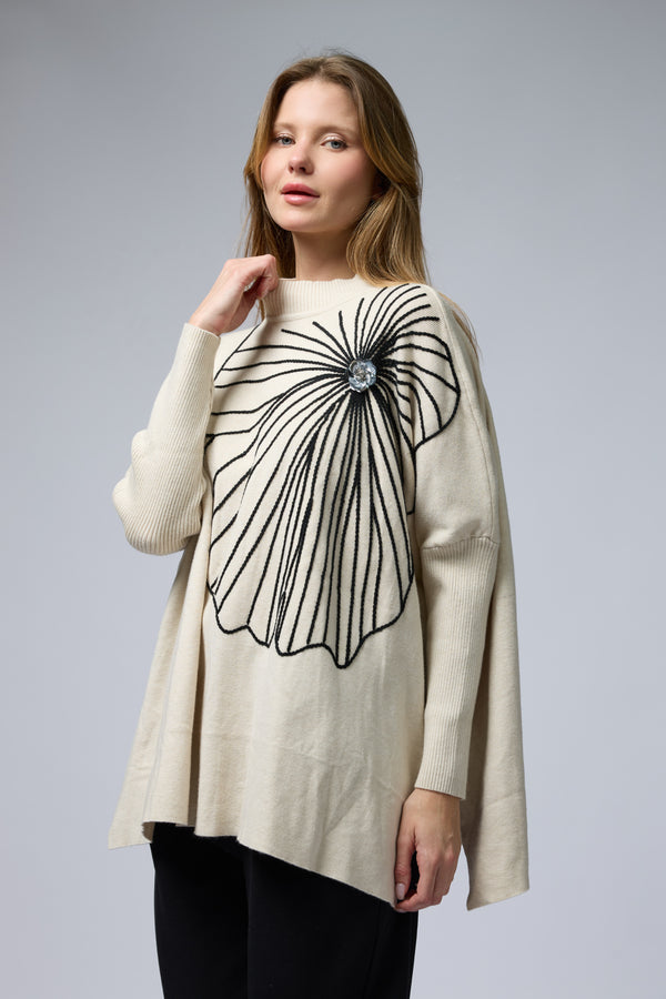 סריג פרח ענק