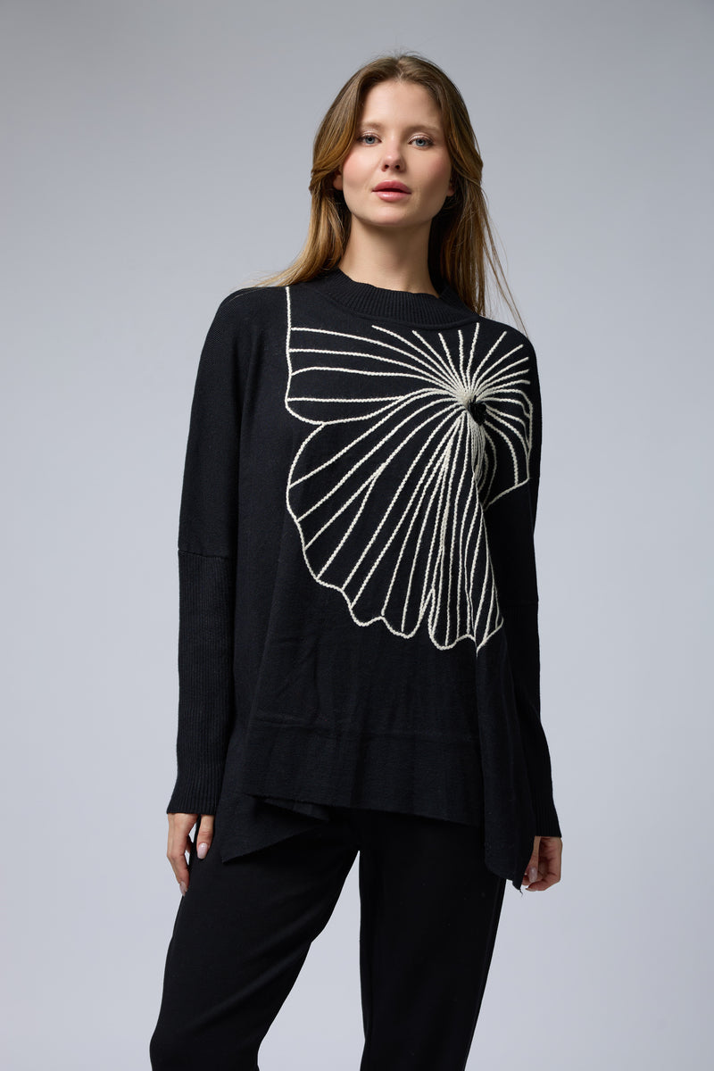 סריג פרח ענק