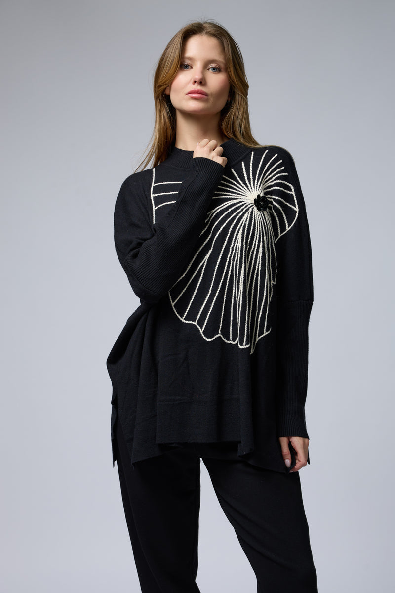 סריג פרח ענק