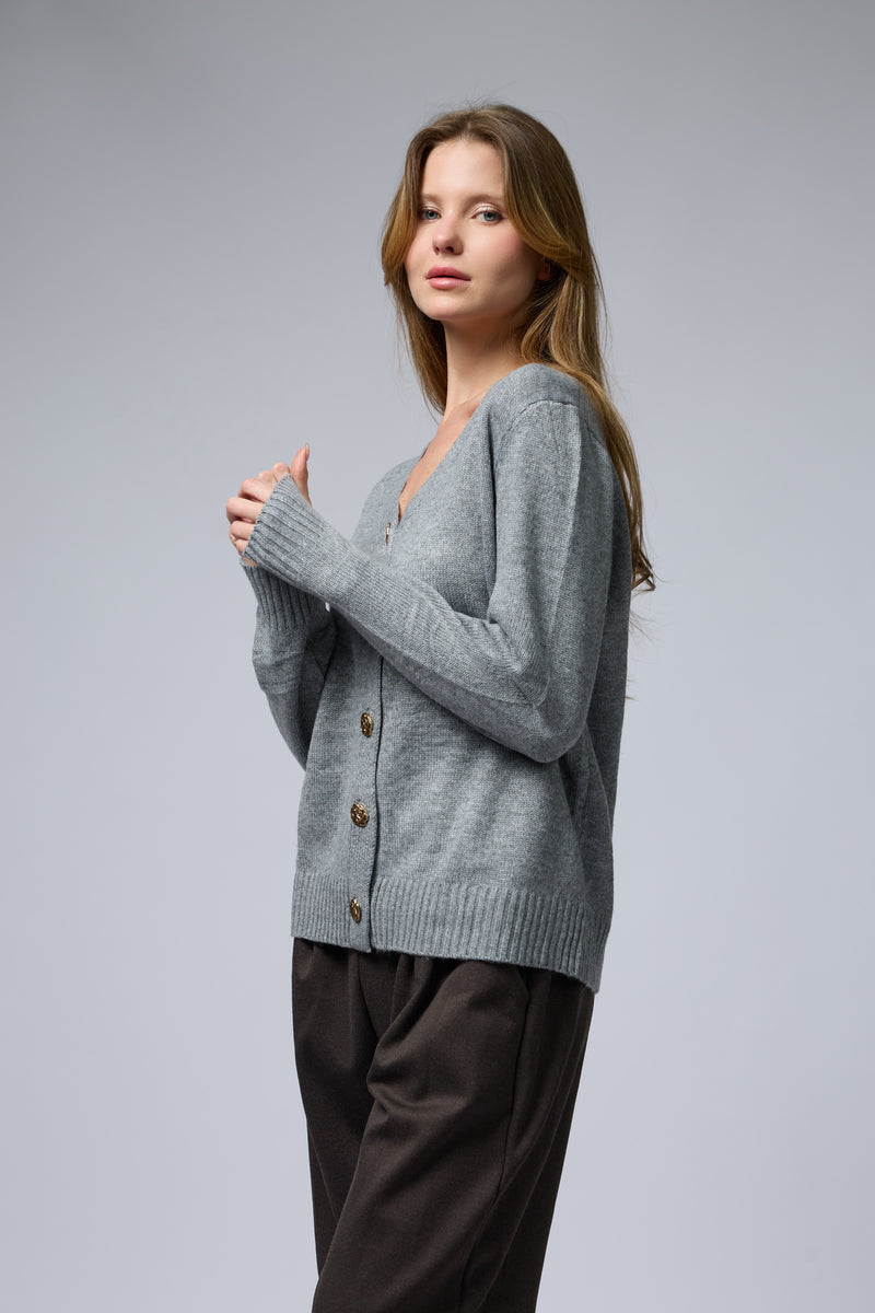 קרדיגן קשמיר כפתורים