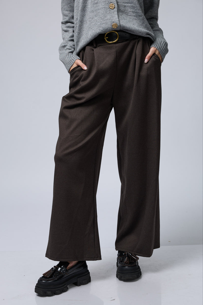 מכנס פנסים רחב+חגורה