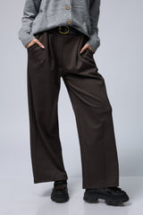 מכנס פנסים רחב+חגורה