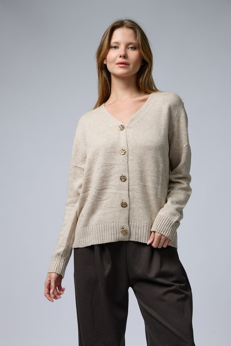 קרדיגן קשמיר כפתורים