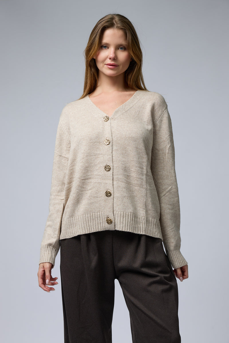 קרדיגן קשמיר כפתורים