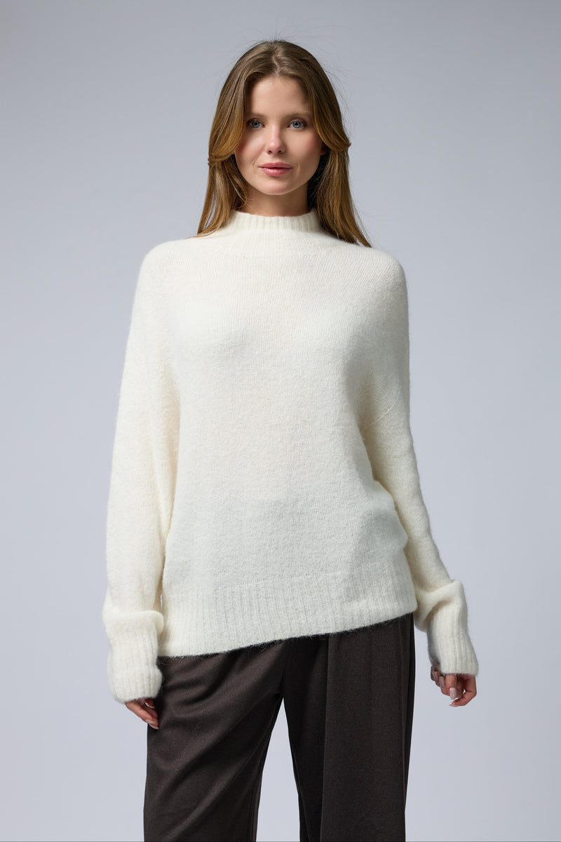 סריג חצי גולף אלפקה