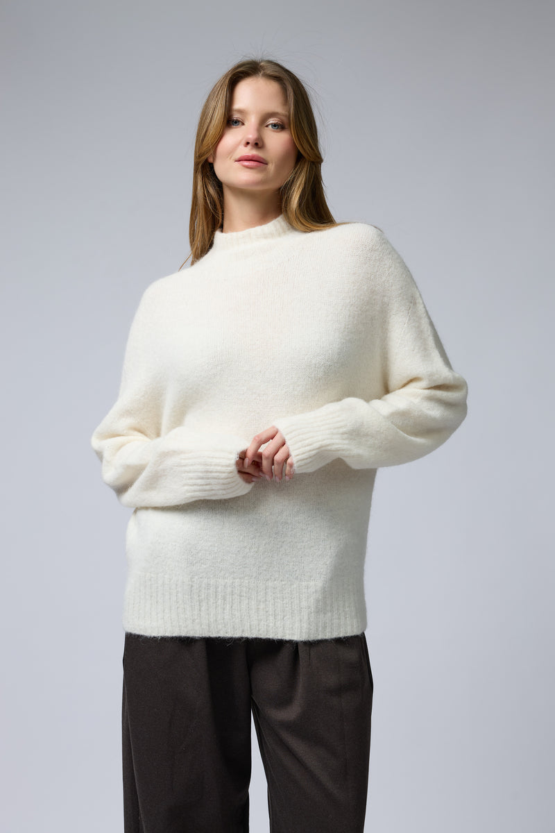 סריג חצי גולף אלפקה