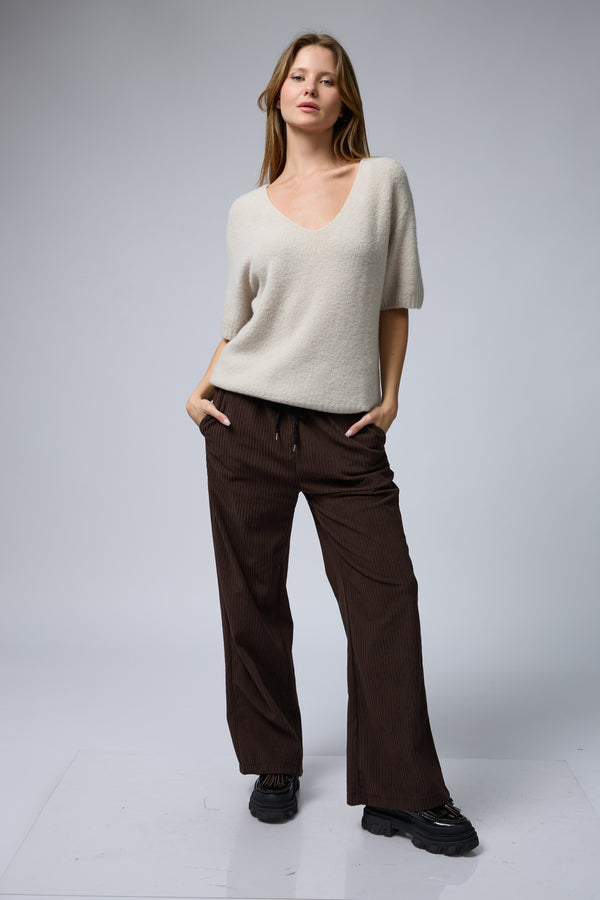 סריג שרוול קצר אלפקה