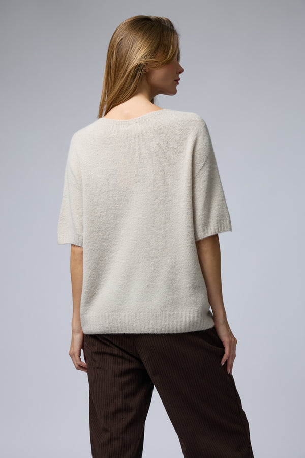 סריג שרוול קצר אלפקה