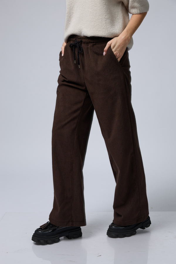 מכנס קטיפה ריב+שרוך