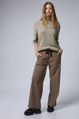 מכנס קטיפה ריב+שרוך