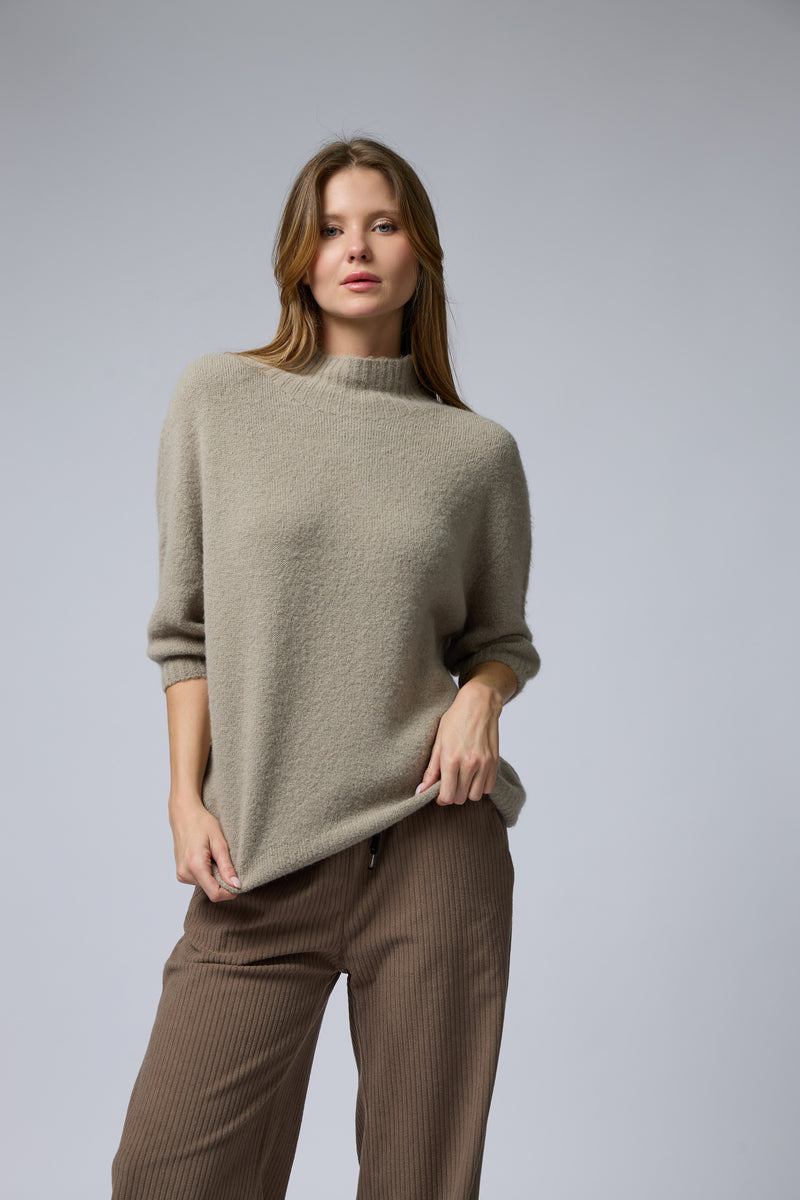 סריג אלפקה שרוול קצר