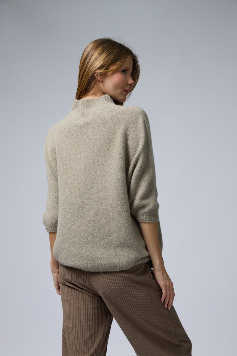 סריג אלפקה שרוול קצר