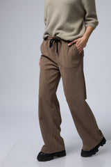 מכנס קטיפה ריב+שרוך