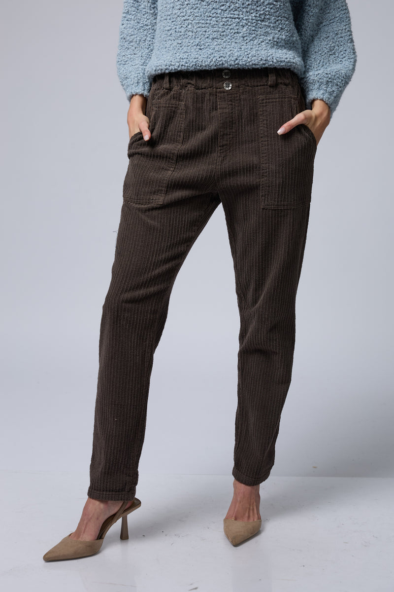 מכנס קורדרוי 2 כיסים+גומי