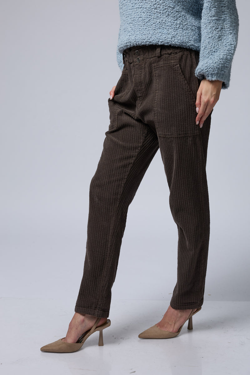 מכנס קורדרוי 2 כיסים+גומי