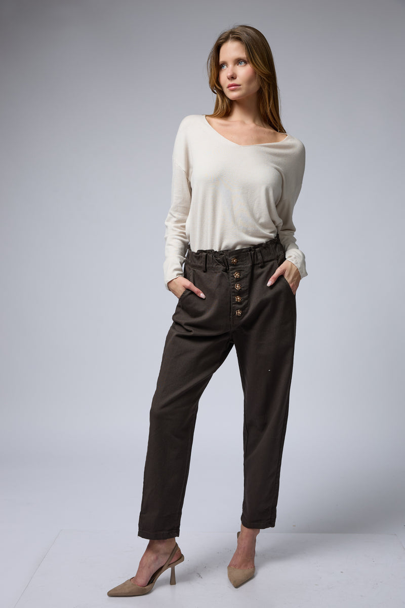 כפתור פרח JIMMY מכנס