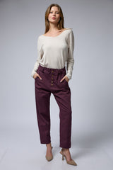 כפתור פרח JIMMY מכנס