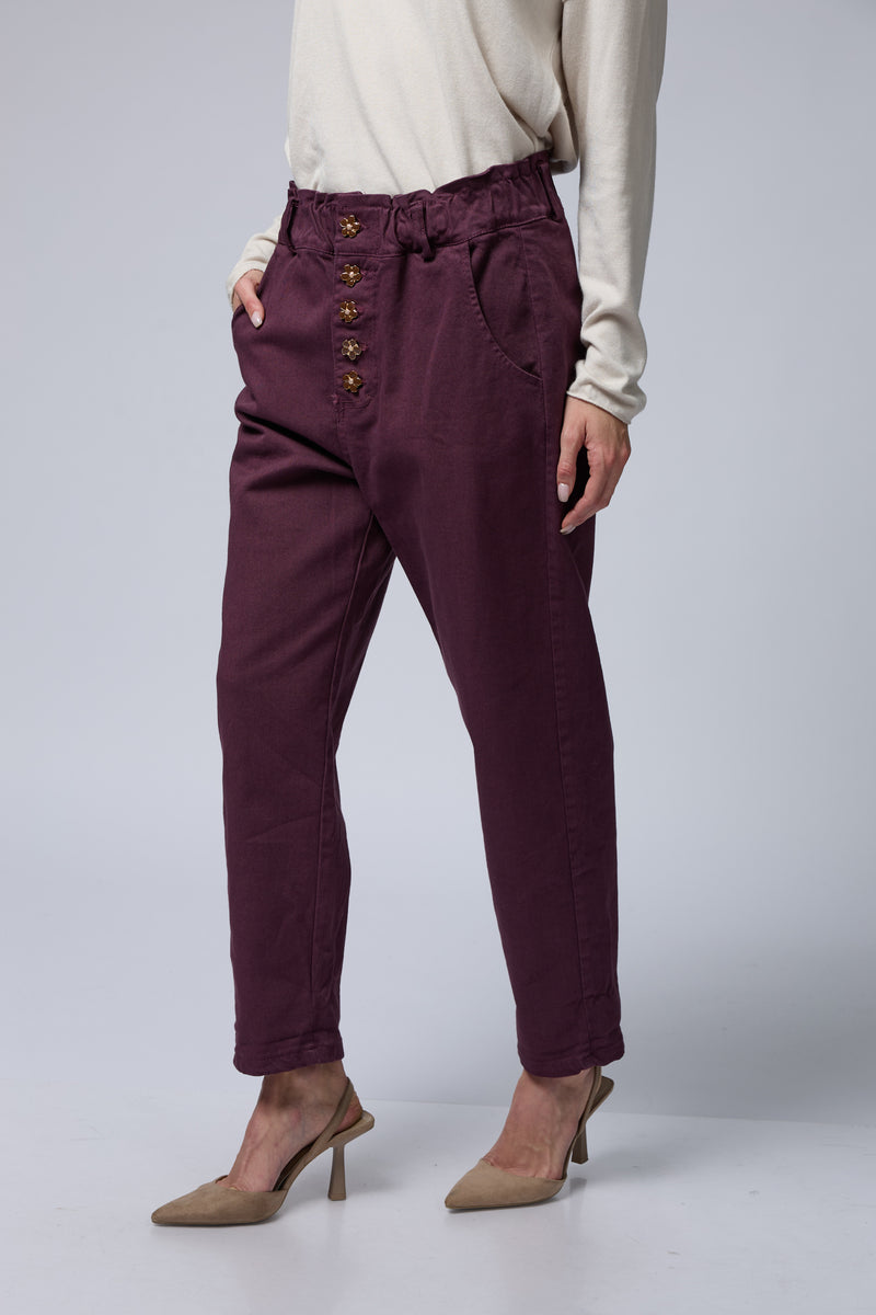 כפתור פרח JIMMY מכנס