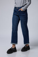 ג'ינס כהה קיפול