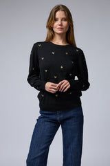 סריג ניקי רקמת לבבות