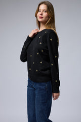 סריג ניקי רקמת לבבות