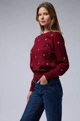 סריג ניקי רקמת לבבות