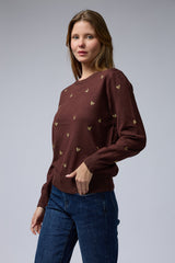 סריג ניקי רקמת לבבות