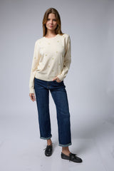 סריג ניקי רקמת לבבות