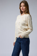 סריג ניקי רקמת לבבות