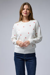 סריג ניקי רקמת לבבות