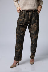 מכנס קורדרוי מנומר+חגורה