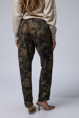 מכנס קורדרוי מנומר+חגורה