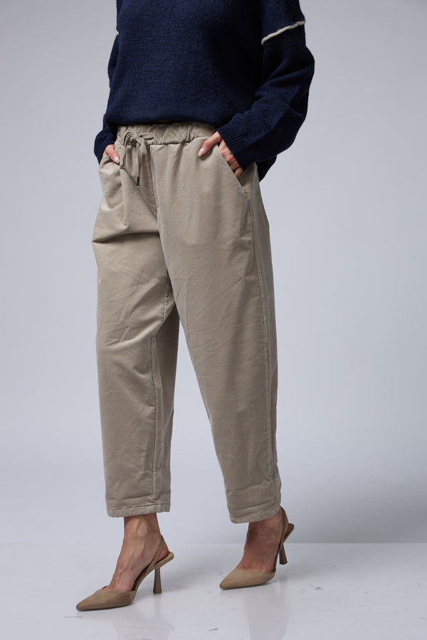 מכנס גומי קטיפה