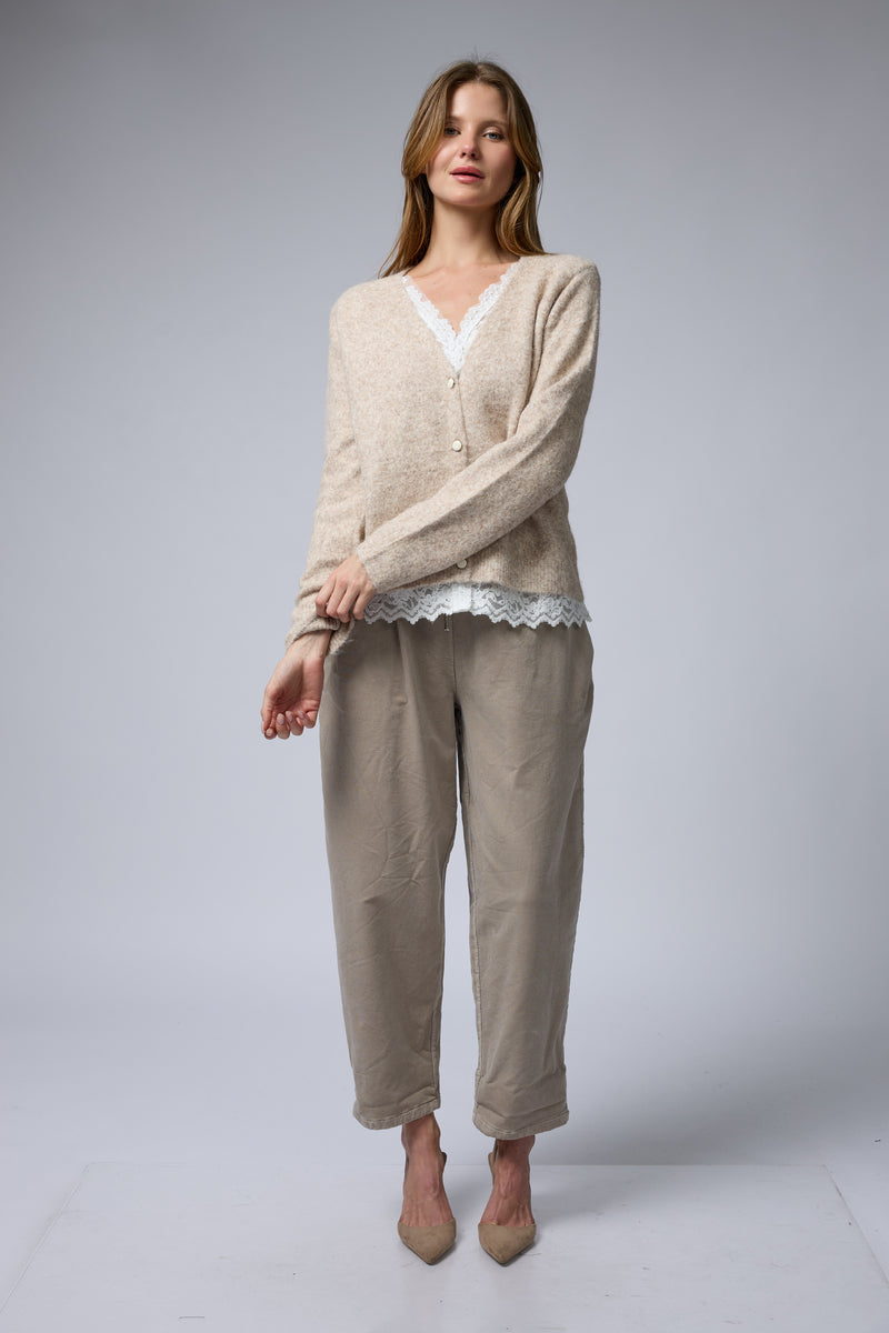 עליונית סריג שילוב תחרה